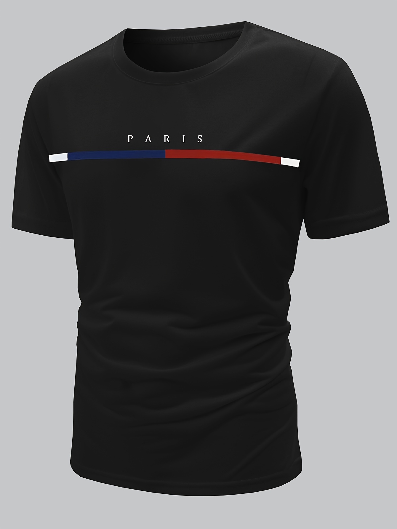 paris theme pattern print mens comfy t shirt graphic tee mens summer clothes mens outfits details 0