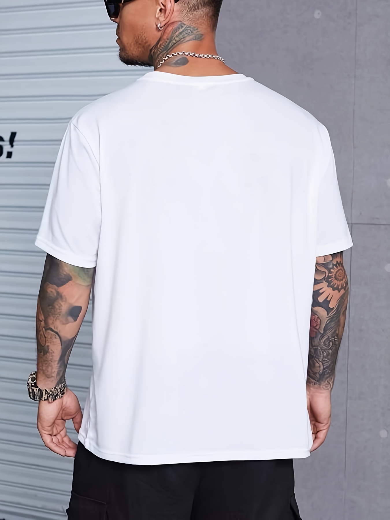 tees for men rock and roll print t shirt casual short sleeve crew neck tshirt for summer spring fall graphic tees for men tops as gifts details 1