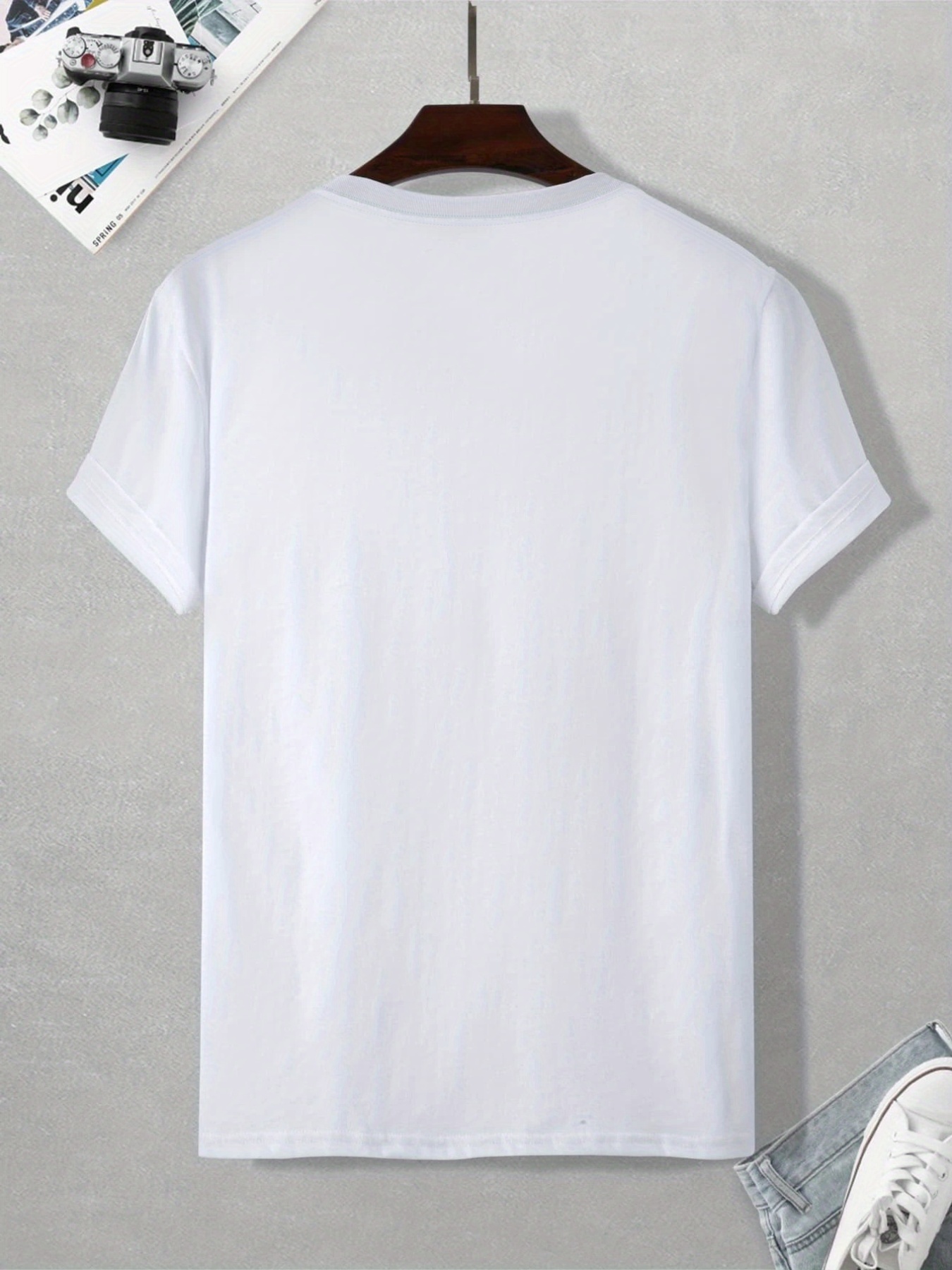 peace mens summer round neck mens short sleeve t shirt casual wear mens clothing details 1